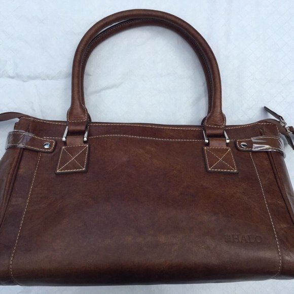 Halo Handbags - Argentinian Brown Calf Leather*Duffle Bag $1150